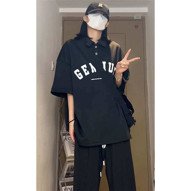 polo衫男潮流印花大码情侣翻领四色短袖T恤T3540-P33【特价】,男装T恤,电商A007