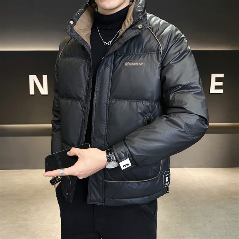 大货冬季羽绒服男立领轻薄款加厚保暖防寒服C317-Y8582-P150图片