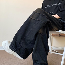 美式高街牛仔裤男潮牌个性脏脏裤宽松休闲裤N5029-P55，男装牛仔裤，电商D202-1
