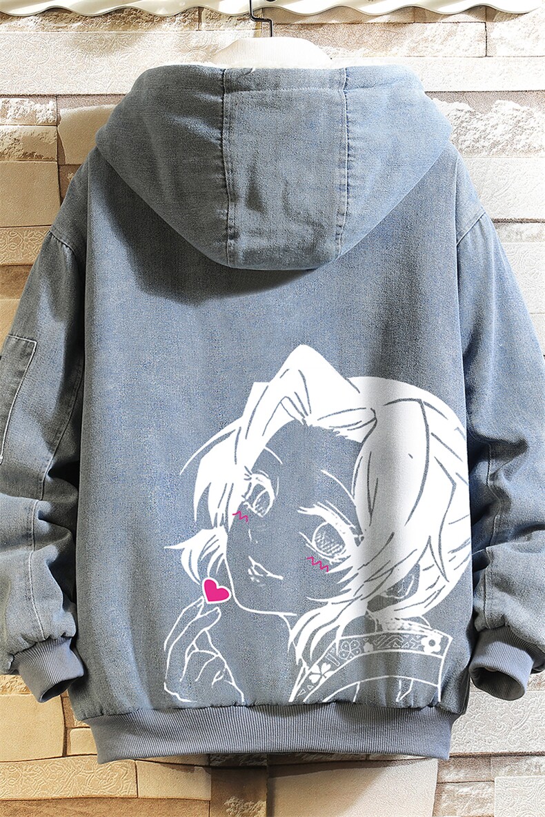 NM53153-P140牛仔外套男大码加厚加绒棉衣男羊羔毛棉服男砖墙,男装棉衣,电商A040A