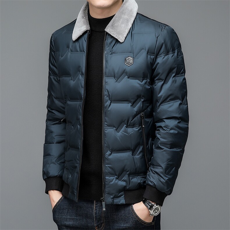 CHG801钱塘2020-2中年男士商务休闲简约百搭冬季厚款羽绒服P200,男装羽绒服,钱塘207-2