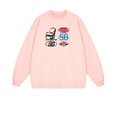 2025年秋季通勤套头时尚百搭通勤简约休闲SG提花，女装卫衣/绒衫，花可