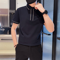 2025主推款备货高品质夏季新款短袖T恤翻领Polo衫D342-2256-P48，男装T恤，电商D342