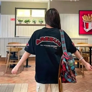 万针全刺绣工艺抖音得物高品质260克重磅纯棉双纱美式高街短袖T恤图片