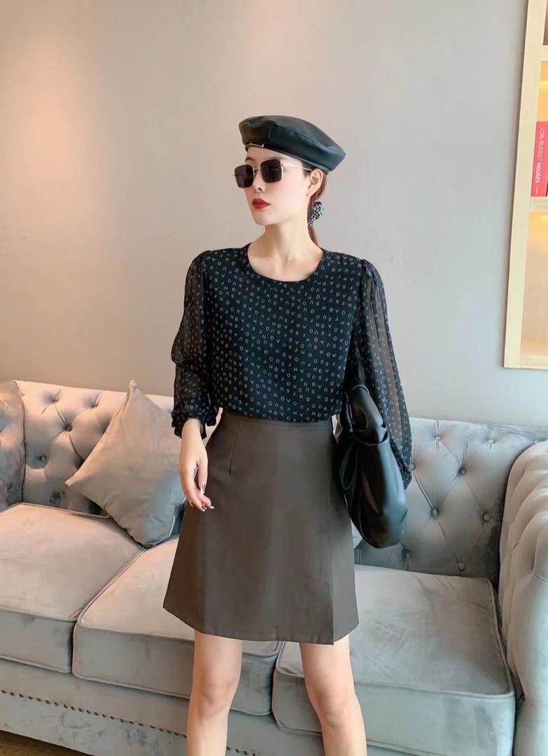 【现货】【】秋季时尚百搭雪纺上衣，其它，名门秀