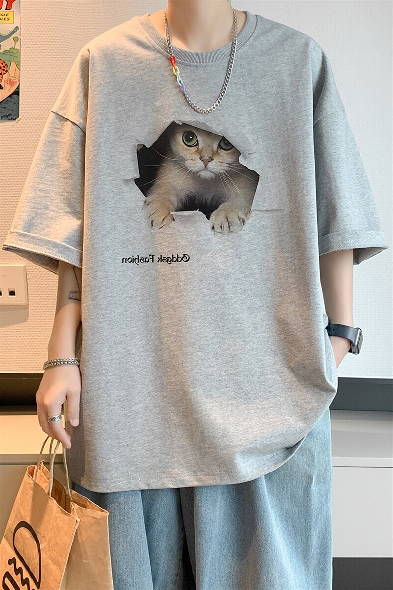 已注册/夏季新款内景港风休闲短袖T恤男潮宽松打底衫DT00493/P25,男装T恤,电商B316
