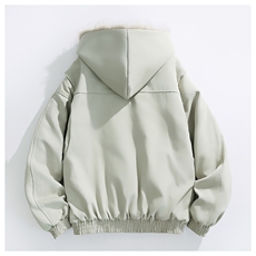 新款座山雕美式复古显高连帽棉服外套加绒毛领棉衣MY2585P100，男装棉衣，电商A128