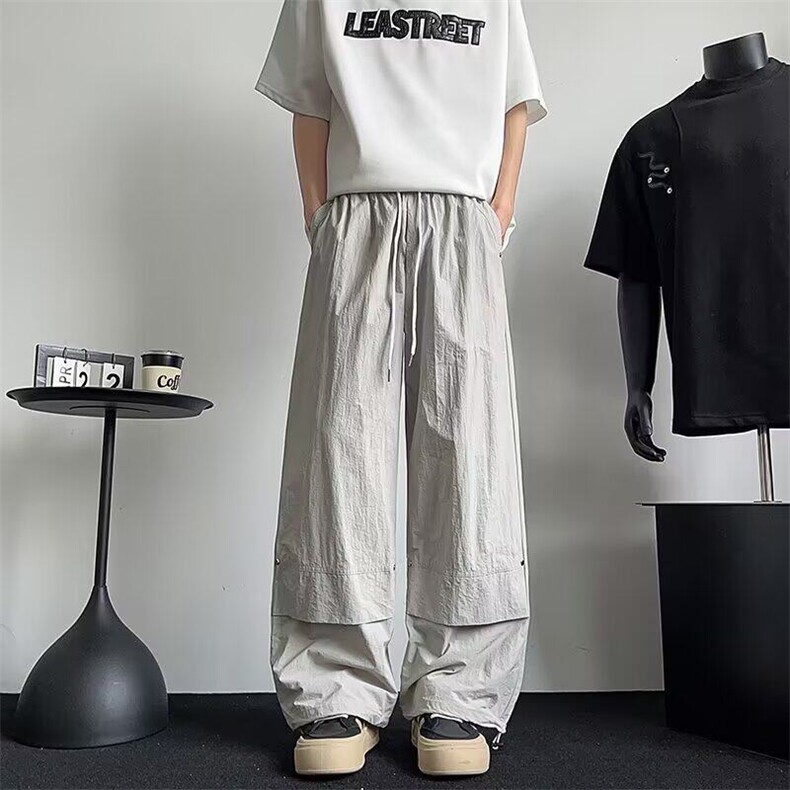YC0383-P35美式复古工装裤男夏季新款潮牌速干裤宽松运动弯刀裤,男装工装外套,电商C233