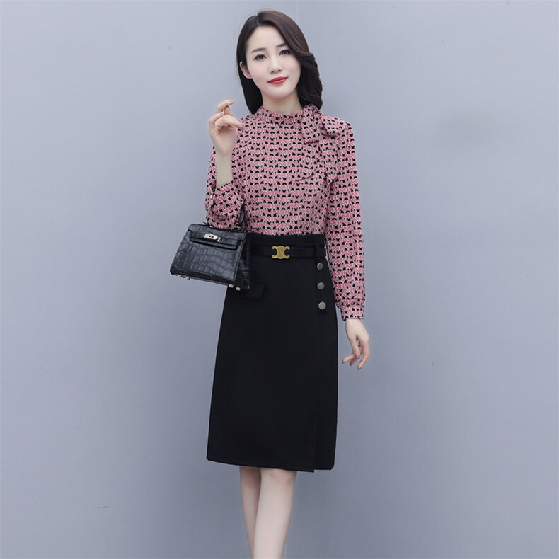 2025春装连衣裙立领休闲减龄修身收腰显瘦长袖连衣裙，女装连衣裙，施恩睿棋