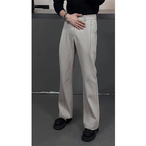 现货（量大从优)~春季褶皱垂感显瘦西装休闲长裤男K315 P45图片