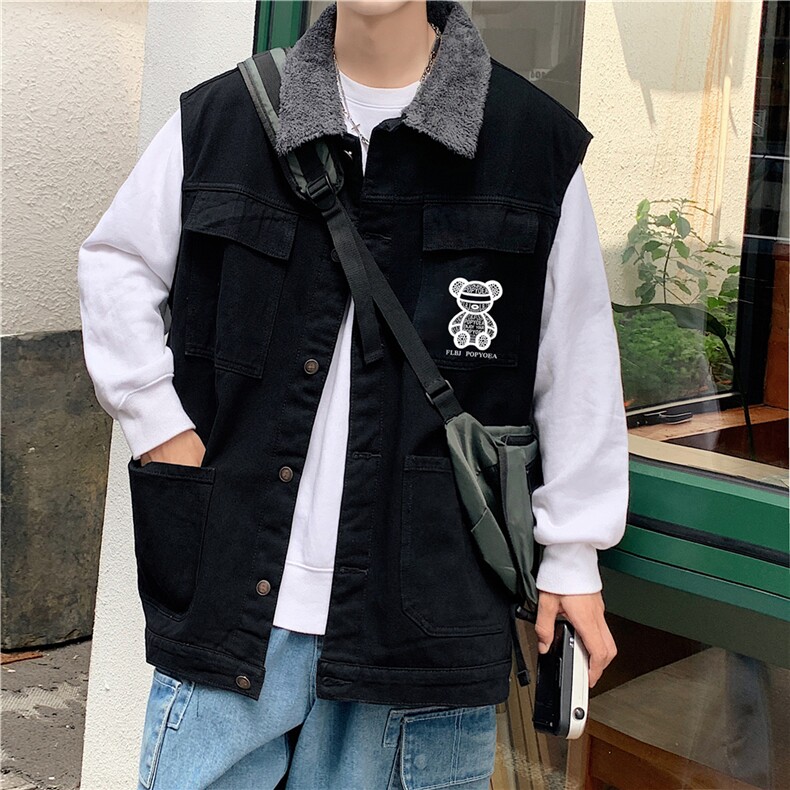 MJ235J-p68-限价98M-5XL抖音情侣棉马甲加绒大码羊羔毛cityboy，女装马甲，星座116