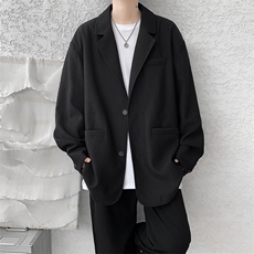 8XL-M肌理感西服美式休闲西装外套男复古痞帅高级感衣服XF002P85，男装西服，电商B312