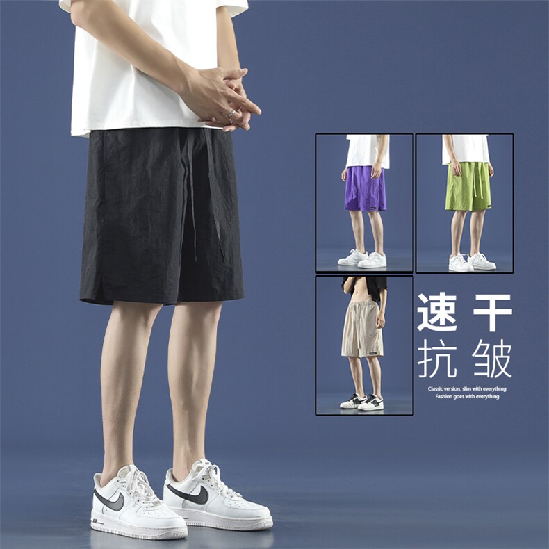 夏季潮牌直筒百搭五分裤彩色时尚运动休闲短裤 DK291-特批20图片