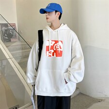 港风秋季卫衣连帽印花学生宽松外套潮 A071-W551-P45图片