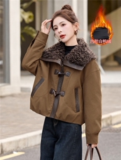 现货高级感派克羽绒服女2025冬季新款宽松保暖白鸭绒外套女，女装羽绒服，美沁