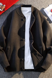 85801-特P75 春季休闲毛衣男针织衫开衫外套针织衫图片