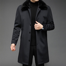 BB6555秋冬2023年男士新款夹克兔毛内胆大衣保暖派克服P725，男装夹克，电商B360