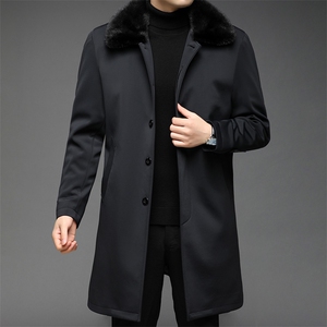 BB6555秋冬2023年男士新款夹克兔毛内胆大衣保暖派克服P725图片