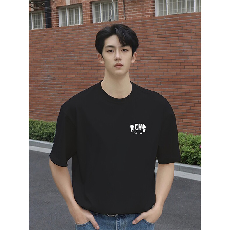 可设48小时发货支持抖音得物来样二开230克重磅美式短袖t恤MT405，男装T恤，电商A486-1