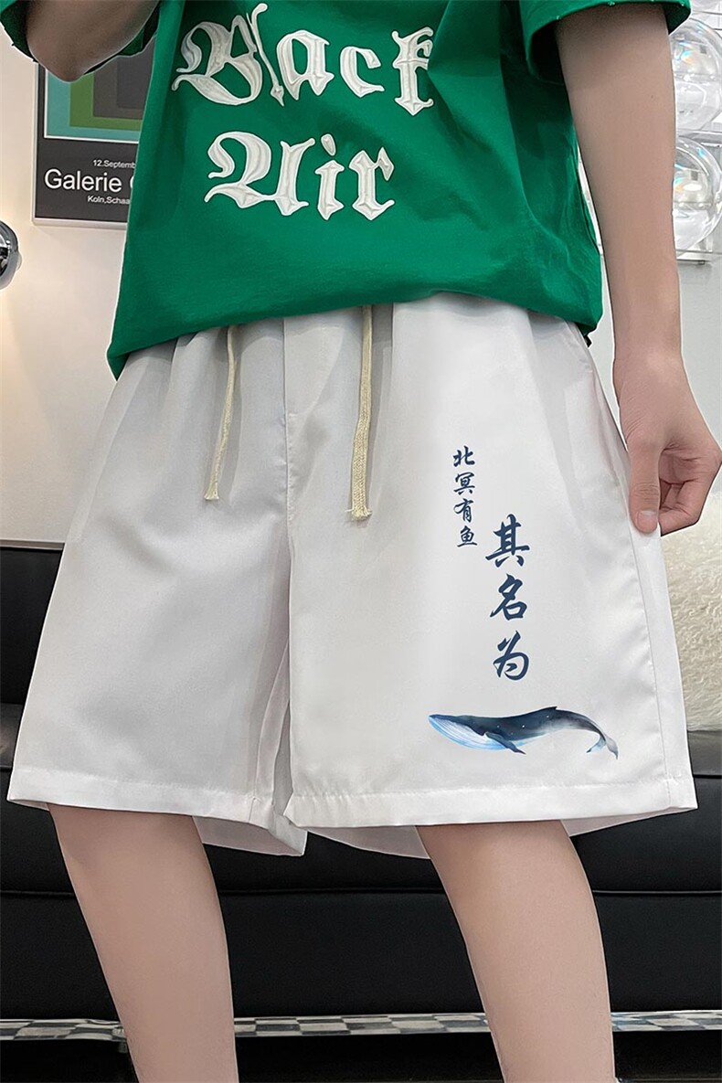 DK39261-P15港风休闲短裤男士大码运动五分裤男中裤男马裤,男装休闲裤,电商A040