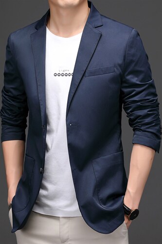 D186612男式2023春季新款便西男韩版西装外套商务休闲西服P185,男装西服,电商B360