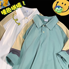 2023夏季新款短袖男潮流港风polo衫百搭半袖zdp2301-P40，男装Polo衫，星座717