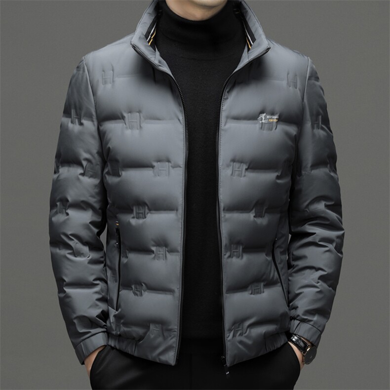 CH8616钱塘2020-2中年男士冬季厚款商务休闲简约羽绒服P180,男装羽绒服,钱塘207-2