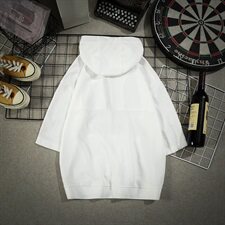 T008-P35夏装短袖卫衣男带帽T恤连帽衫宽松运动亚麻五分袖上衣，男装T恤，电商B369（原A024）