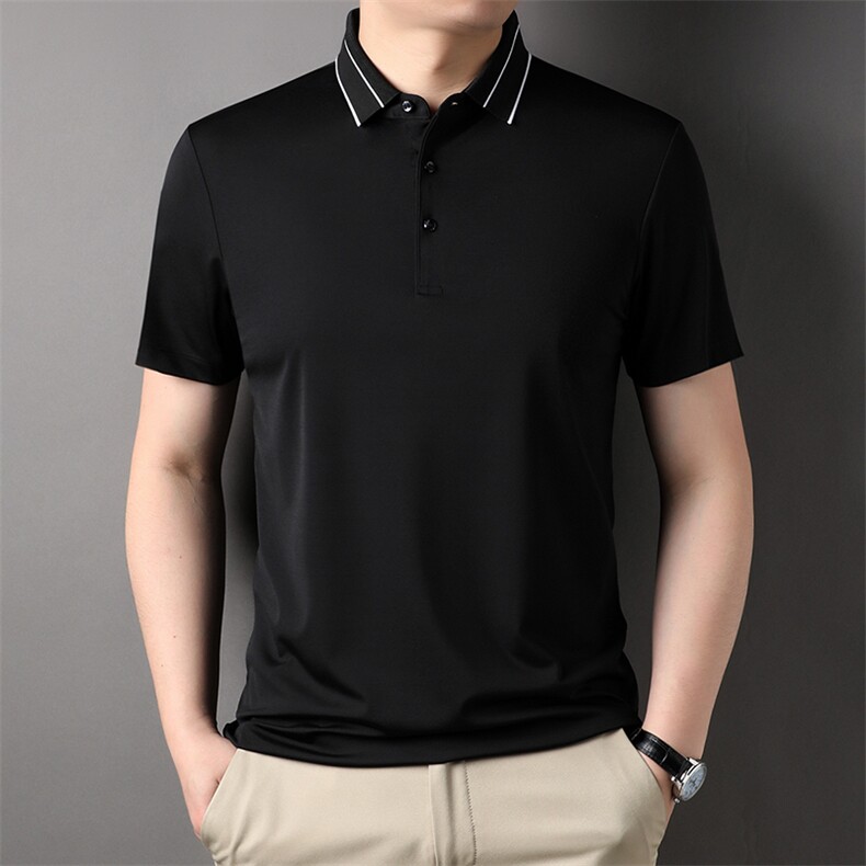 夏季新品休闲百搭宽松潮流翻领透气上衣男士短袖运动服HXF731-P83,男装Polo衫,星座1105-3