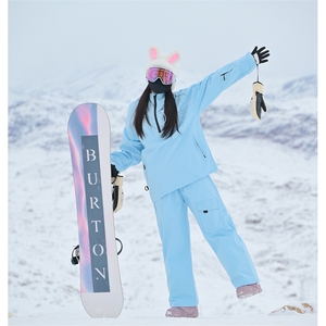 春季户外俩件套滑雪服套装男女同款防水登山服保暖外套TZ033-P220图片