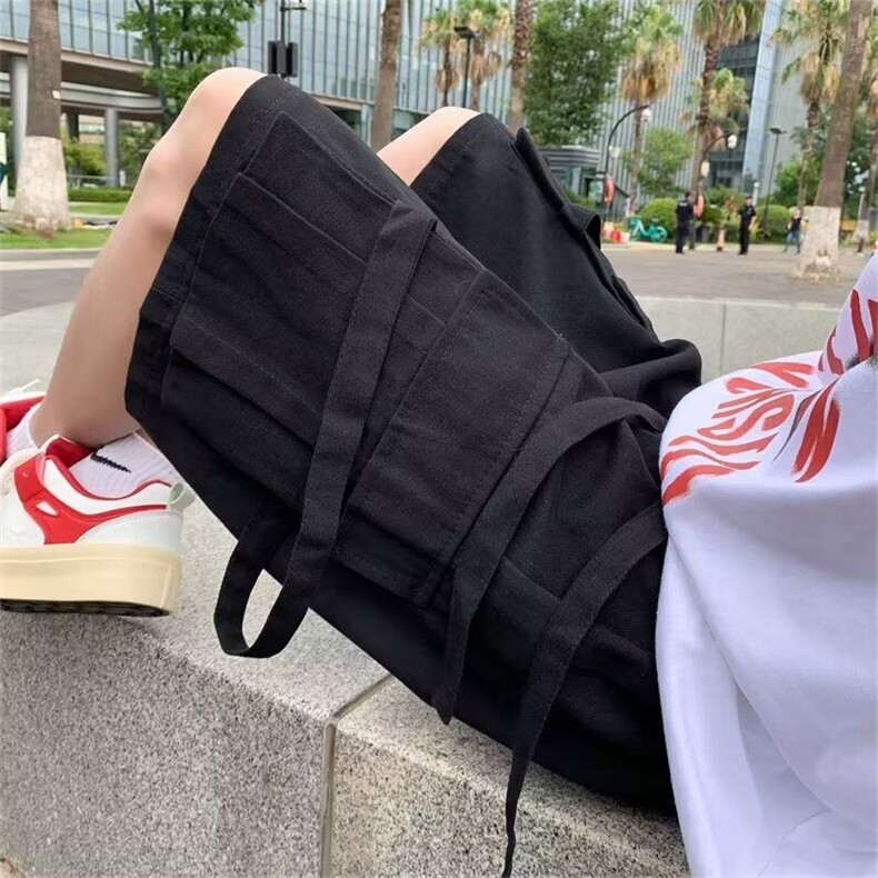 休闲短裤时尚潮牌休闲裤夏季男宽松型潮流纯色KK247-P40,男装牛仔裤,星座911-3