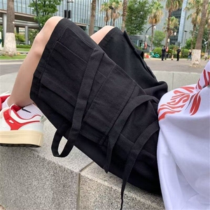 休闲短裤时尚潮牌休闲裤夏季男宽松型潮流纯色KK247-P40图片