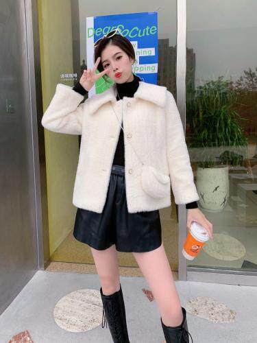 现货皮毛一体欧貂，女装，有声有色