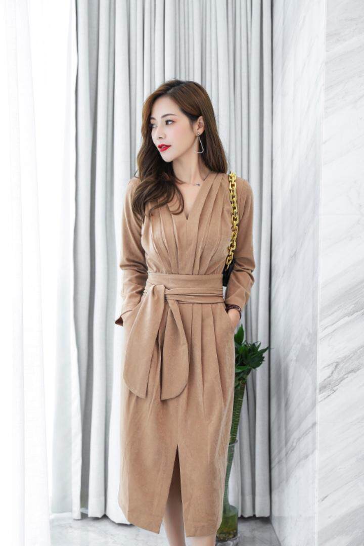 秋冬连衣裙，女装连衣裙，EE