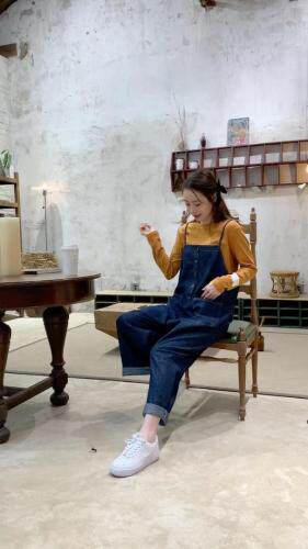 春季新品文艺休闲背带裤，女装，怪怪树