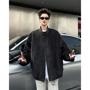 春秋痞帅外套男ins高街潮牌港风韩版潮流宽松夹克JK09346-P83图片