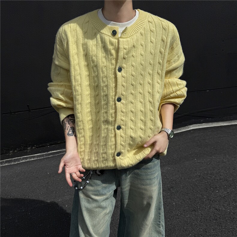 开衫针织毛衣图片