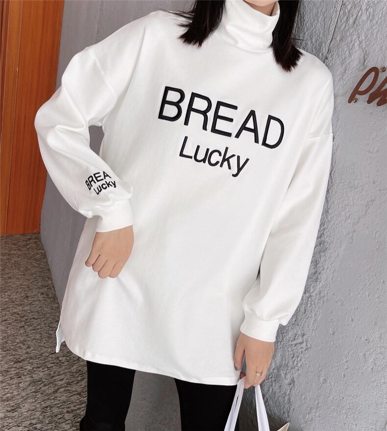 冬季加厚绒高领中长款打底Ｔ，其它，卡琪涩