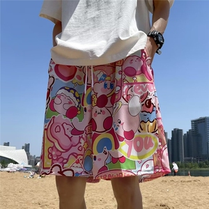 新款运动短裤男女宽松五分薄款速干休闲情侣沙滩裤夏装图片