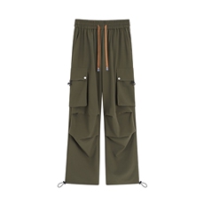 工装口袋褶皱冰丝休闲裤K101平铺92%聚酯纤维8%氨纶(S-2XL)TP28，男装休闲裤，电商A088