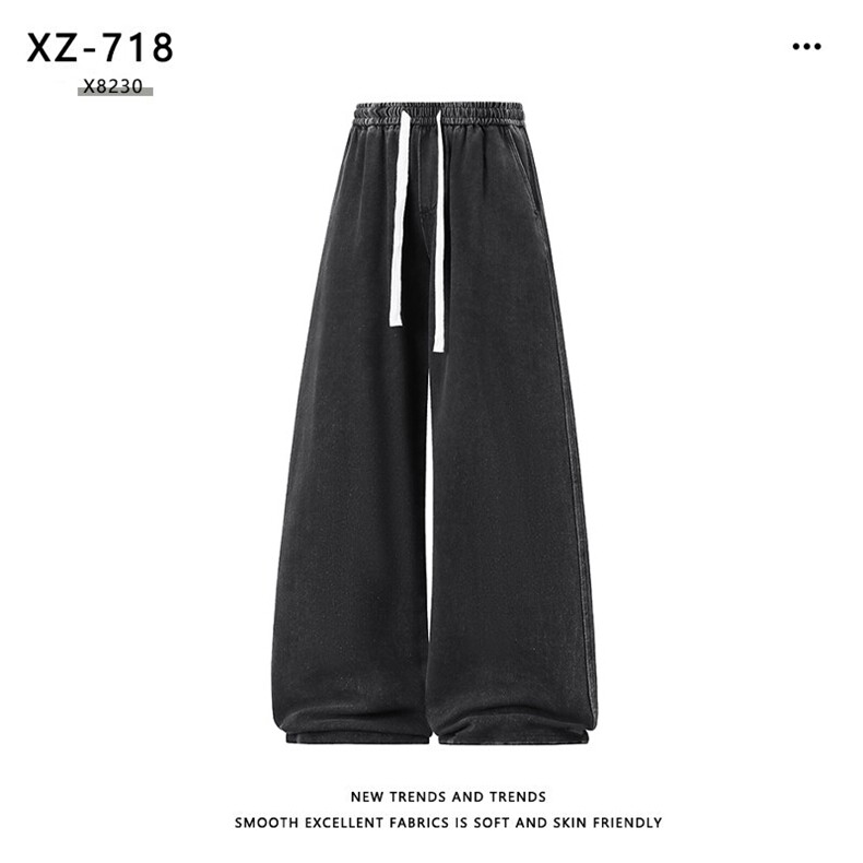 有型直筒97%棉休闲百搭垂顺牛仔裤宽松舒适 X8230-TP：40：79图片