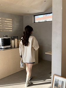 春日来信撞色复古高级新款小个子莱赛尔风衣外套女图片