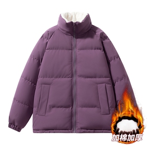 抖音直播连帽棉衣假两件加厚棉袄情侣款百搭面包服MY111-P65图片