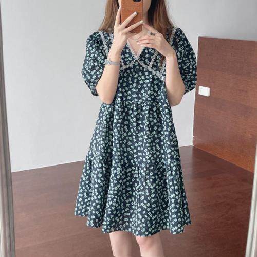 盐缩小碎花边裙，女装，TVMV(4F)