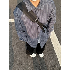 2026春夏新款提花条纹长袖衬衫高品质条纹衬衫复古外套CS252-P40，男装衬衫，星座301C-5