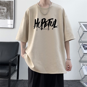 麂皮绒短袖t恤男大码半袖男 JD82425-P25图片