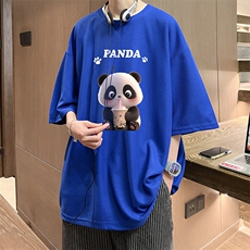 华夫格t恤男短袖男大码五分袖HT73417-P22，男装T恤，电商A040