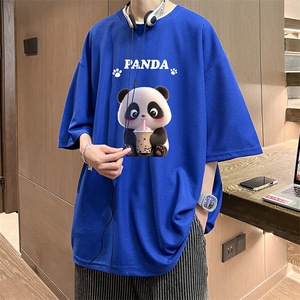 华夫格t恤男短袖男大码五分袖 HT73417-P22图片