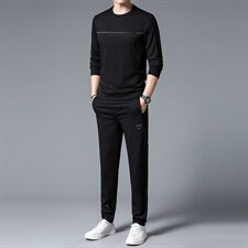 S3086-2钱塘2020-2中青年男士秋季新款时尚休闲长袖卫衣套装P127，男装休闲套装，钱塘207-2