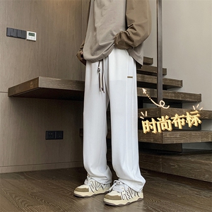 华夫格高级感长裤休闲百搭拖地裤舒适显高显瘦直筒 K936-特批32图片